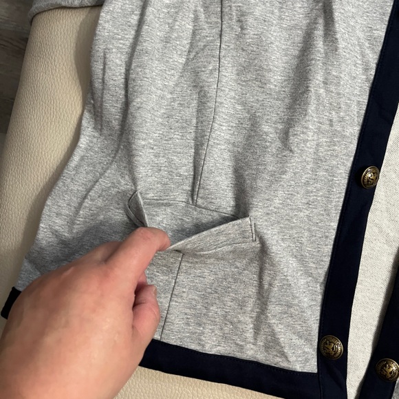 NWT - Tommy Hilfiger Women's Contrast Trim Open Front Jacket - Size XL - Picture 8 of 13